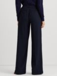 Lauren Ralph Lauren Kirahn Wide Leg Trousers, Lauren Navy, Lauren Navy