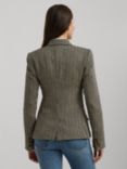 Lauren Ralph Lauren Galilee Wool Blend Blazer, Black/Cream