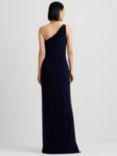 Lauren Ralph Lauren Belina Asymmetric Maxi Dress, Lighthouse Navy