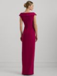 Lauren Ralph Lauren Leonidas Floor Length Column Gown, Fuchsia Berry