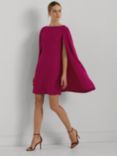 Lauren Ralph Lauren Petra Cape Dress, Fuchsia Berry