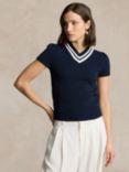 Polo Ralph Lauren Cricket Jumper, Navy/Cream