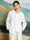 Sister Jane Cassia Bow Embroidered Shirt, White