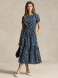 Polo Ralph Lauren Mienu Floral Dress, Blue/Multi