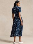 Polo Ralph Lauren Floral Crepe Dress, Blue/Multi