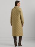 Lauren Ralph Lauren Quilted Long Coat, Birch Tan