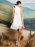 Sister Jane Dream Cali Flower Linen Blend Dress, White