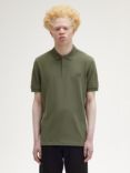 Fred Perry Short Sleeve Polo Shirt, Lwg / Night Green