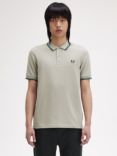 Fred Perry The Twin Tipped Short Sleeve T-Shirt, Limestone/Black