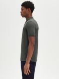 Fred Perry Short Sleeve Polo Shirt, Field Green / Navy