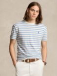 Polo Ralph Lauren Stripe Regular Fit T-Shirt, Nevis/Vessel Blue