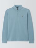 Polo Ralph Lauren Estate Rib Half-Zip Jumper Knit Top, Vessel Blue