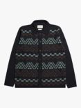 Far Afield Zigger Pattern Cardigan, Black/Multi