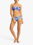 Sea Level Cascade Twist Bandeau Bikini Top, Cobalt/Multi