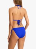 Sea Level Scallop Tie Side Bikini Bottoms, Cobalt