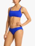 Sea Level Regular High Leg Bikini Bottoms, Cobalt