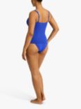 Sea Level Twist Front Light Control Shaping Tankini Top, Cobalt