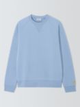 Carhartt WIP Chase Crew Neck Sweatshirt, Charm Blue/Gold