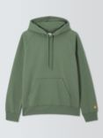 Carhartt WIP Hooded Logo Sweatshirt, Duck Green/Gold