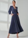 Jolie Moi Super Soft Jersey Dress, Steel Blue