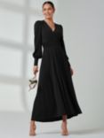 Jolie Moi Long Sleeve Soft Silky Jersey Maxi Dress