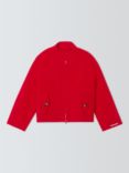 Marella Medusa Wool Bomber Jacket, Red