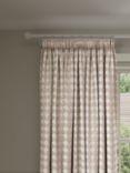 John Lewis Nessa Weave Pair Unlined Eyelet Curtains