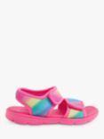 Angels by Accessorize Kids' Ombre Riptape Sandals, Pink/Multi