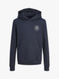 Jack & Jones Kids' Swift Cotton Hoodie, Navy Blazer