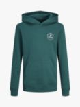 Jack & Jones Kids' Swift Cotton Hoodie, Deep Teal