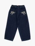 The New Society Kids' Danubio Embroidered Denim Jeggings., Denim