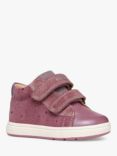 Geox Kids' Biglia Trainers, Dark Pink