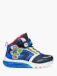 Geox Kids' Ciberdron Nintendo Trainers, Navy/Royal