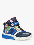 Geox Kids' Ciberdron Nintendo Trainers, Navy/Royal