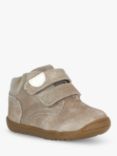 Geox Kids' Macchia Riptape Suede Leather Blend Trainers