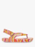 FitFlop Kids' iQuishion Swirly Flip Flops, Pink/Multi