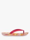 FitFlop Kids' iQushion Swirl Flip Flops, Virtual Pink