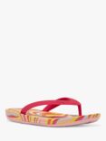 FitFlop Kids' iQushion Swirl Flip Flops, Virtual Pink