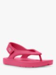 FitFlop Kids' iQushion Back Strap Flip Flops, Magenta Pink