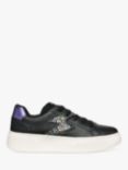 Geox Kids' Mikiroshi Trainers, Black/Violet