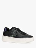 Geox Kids' Mikiroshi Trainers, Black/Violet