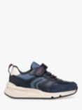 Geox Kids' Rooner Trainers, Navy/Dark Red