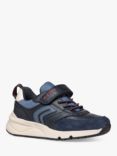 Geox Kids' Rooner Trainers, Navy/Dark Red