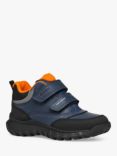 Geox Kids' Simbyos ABX Waterproof Shoes, Blue/Orange