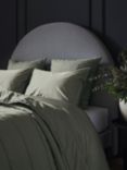 Bedfolk Luxe Cotton Bedding, Moss