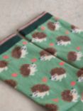 White Stuff Hedgehog Heart Ankle Socks, Green/Multi