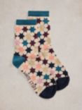 White Stuff Star Ankle Socks, Multi