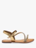 Ravel Kirkwall Leather Flat Sandals, Gold