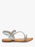 Ravel Kirkwall Leather Flat Sandals, Silver, Silver