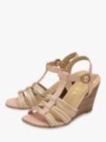 Ravel Lagan Leather Wedge Sandals, Pink, Pink